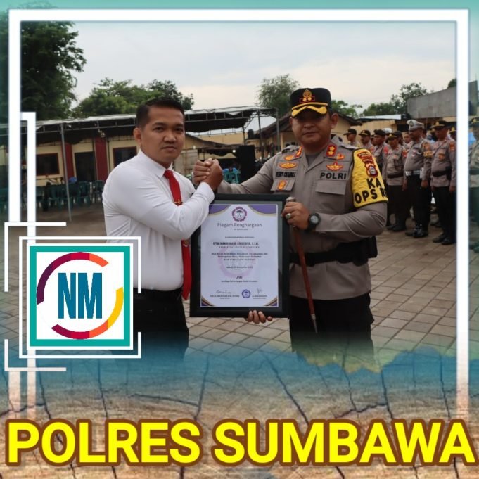Respon Cepat Pengungkapan Kasus Anak, Kasat Reskrim Polres Sumbawa Dapat Penghargaan