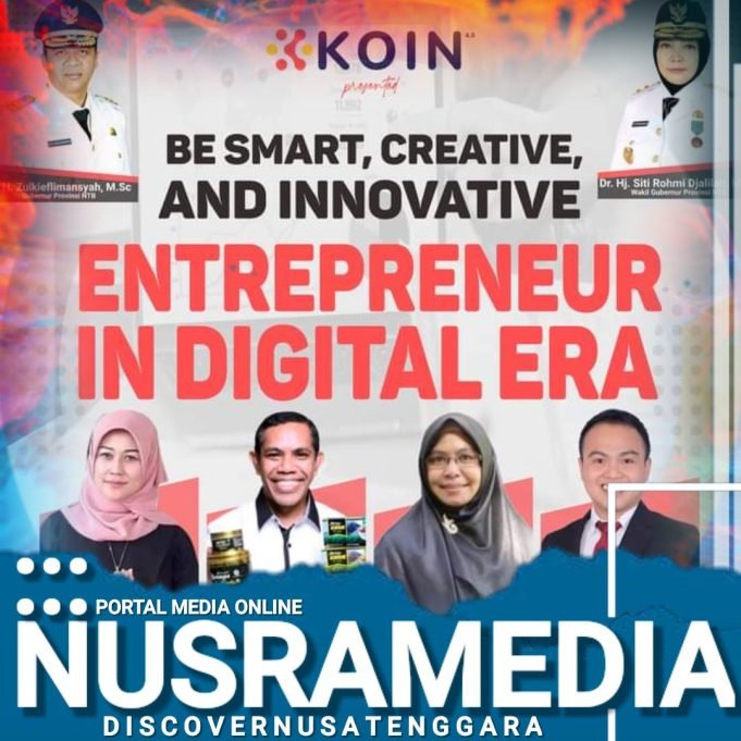 KOIN dan Disperin NTB Gelar Seminar Kewirausahaan : “Be Smart, Creative, and Innovative Entrepreneur In Digital Era”