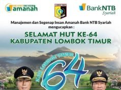 BANK NTB SYARIAH : SELAMAT HUT LOMBOK TIMUR KE-64