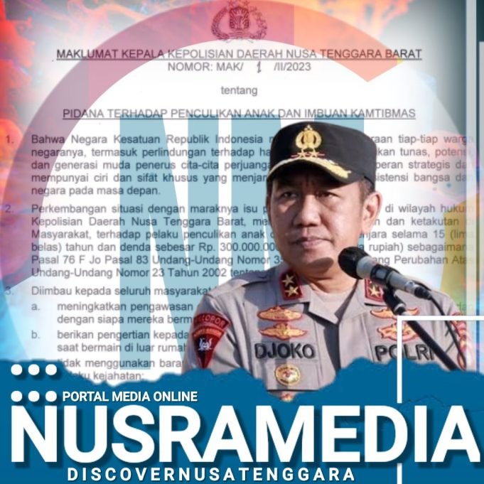 Kapolda NTB Keluarkan Maklumat Antisipasi Isu Penculikan Anak