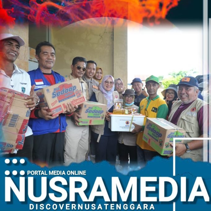 Wabup Sumbawa Tinjau Lokasi Pasca Banjir dan Serahkan Bantuan