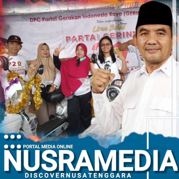 Ribuan Masyarakat Sumbawa Semarakkan Jalan Sehat Partai Gerindra