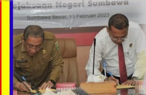 Bupati dan Kajari Sumbawa Teken Kerjasama