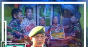 Kodim 1607/Sumbawa Berikan Bantuan Untuk Korban Banjir KSB