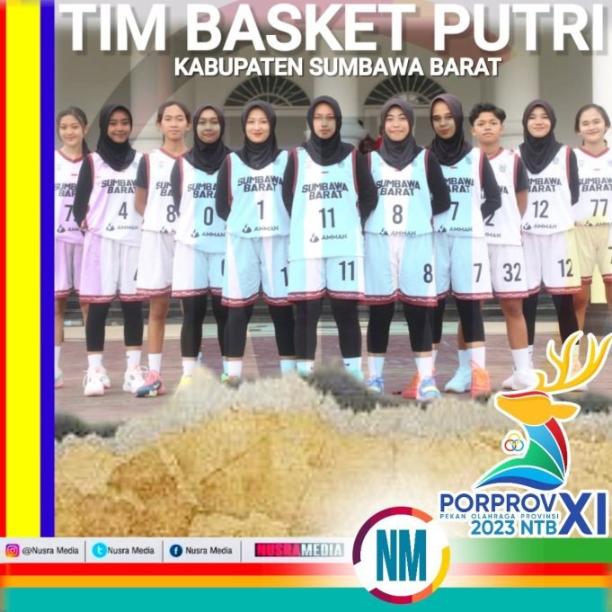 Porprov XI NTB 2023, Tim Basket Putri KSB Tekuk Lombok Tengah