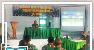 Tingkatkan Kemampuan Apter, Kodim 1607/Sumbawa Gelar LTT