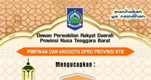 KELUARGA BESAR DPRD NTB : SELAMAT MENUNAIKAN IBADAH PUASA