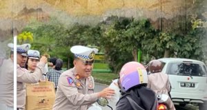 Satlantas Polres Sumbawa Berbagi