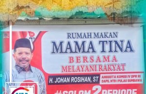 Ramai Gunakan Balihonya Untuk Warung, Johan Rosihan Apresiasi Semangat Masyarakat Pulau Sumbawa
