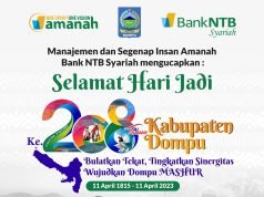 BANK NTB SYARIAH : SELAMAT HARI JADI KABUPATEN DOMPU KE-208
