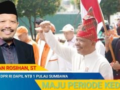 Johan Rosihan Kenakan Pakaian Adat Sumbawa Mendaftar ke KPU