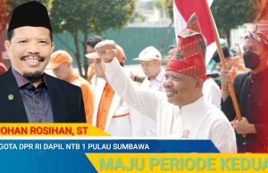 Johan Rosihan Kenakan Pakaian Adat Sumbawa Mendaftar ke KPU