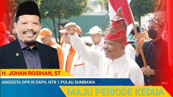 Johan Rosihan Kenakan Pakaian Adat Sumbawa Mendaftar ke KPU