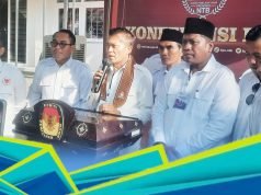 Lalu Pathul Bahri Pimpin Pendaftaran di KPU, Gerindra NTB Pasang Target Tinggi