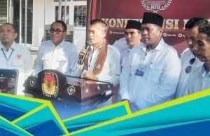 Lalu Pathul Bahri Pimpin Pendaftaran di KPU, Gerindra NTB Pasang Target Tinggi