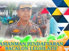 Polres Sumbawa Terjunkan Personel Gabungan Amankan Pendaftaran Bacaleg