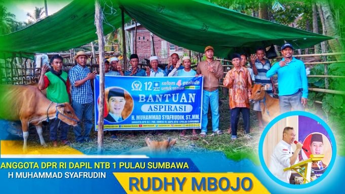 Salurkan Bantuan 20 Ekor Sapi Bagi Kelompok Ternak di Bima : Kami Akan Berjuang Untuk HMS!
