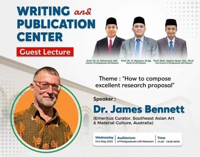 Hadirkan Pembicara dari Australia, Pascasarjana UIN Mataram Gelar Internasional Guest Lecture