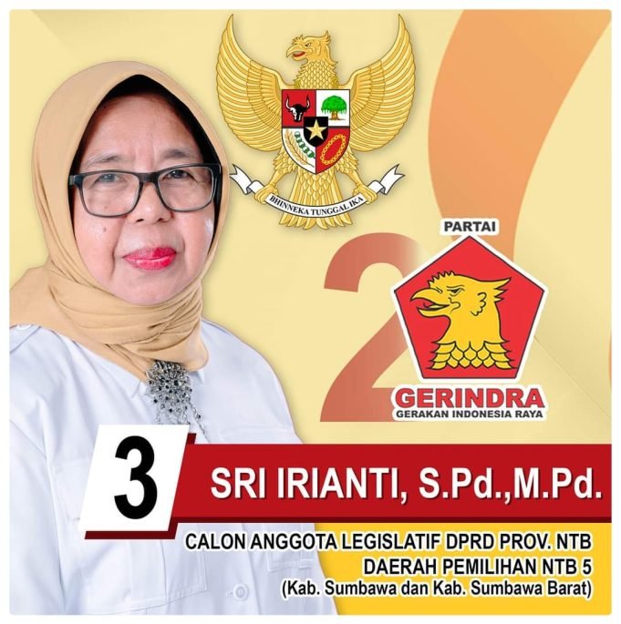 Mengenal Sri Irianti Bacaleg Gerindra Untuk DPRD NTB dari Dapil V dengan Rekam Jejaknya