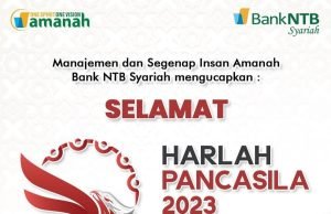 KELUARGA BESAR BANK NTB SYARIAH : SELAMAT HARLAH PANCASILA 2023