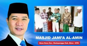 Jum’at Berkah, Giliran Masjid Jami’a Al-Amin di Kabupaten Bima Dapat Bantuan dari HMS