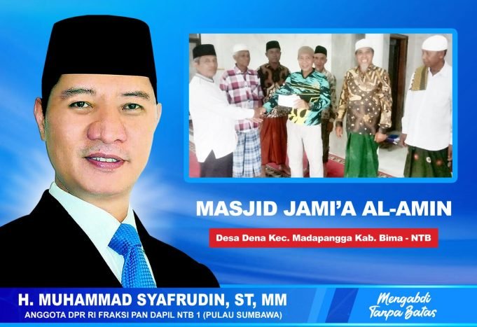 Jum’at Berkah, Giliran Masjid Jami’a Al-Amin di Kabupaten Bima Dapat Bantuan dari HMS