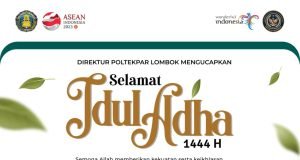 KELUARGA BESAR POLTEKPAR LOMBOK : SELAMAT IDUL ADHA 1444 H