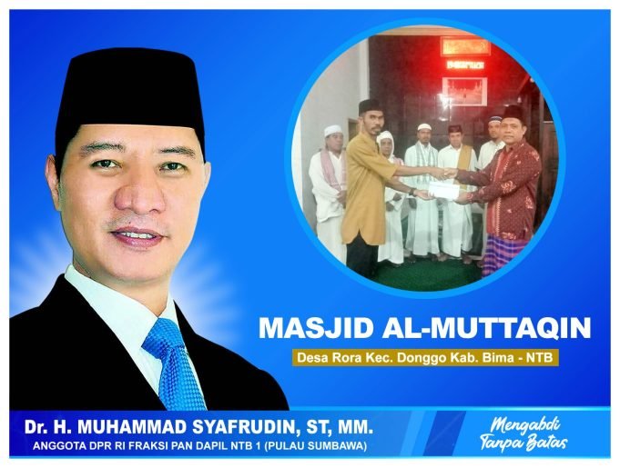 Mengabdi Tanpa Batas, Giliran Masjid Al-Muttaqin Bima Dibantu HMS Melalui Program Jum’at Berkahnya