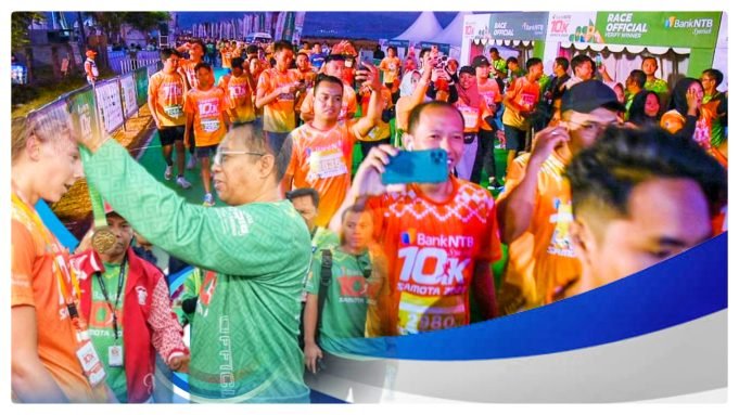 Event 10K Samota 2023 Sukses, Gubernur Zulkieflimansyah : Bank NTB Syariah Luar Biasa !