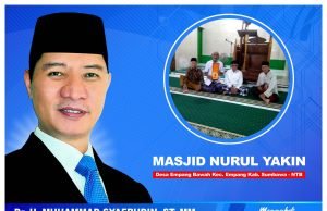 Jum’at Berkah, HMS Berikan Bantuan Untuk Masjid Nurul Yakin di Empang Kabupaten Sumbawa