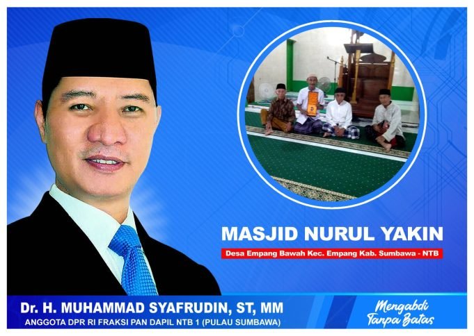 Jum’at Berkah, HMS Berikan Bantuan Untuk Masjid Nurul Yakin di Empang Kabupaten Sumbawa