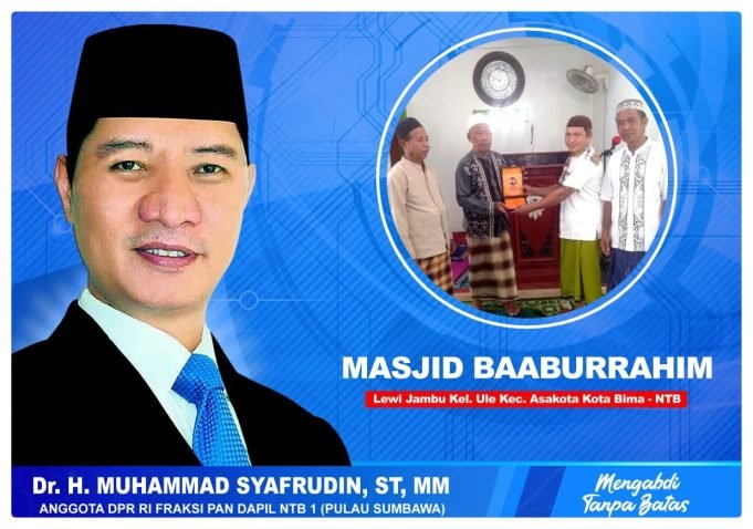 Giliran Masjid Baaburrahim di Kota Bima Diberikan Bantuan, HMS : “Alhamdulillah, Jum’at Berkah”