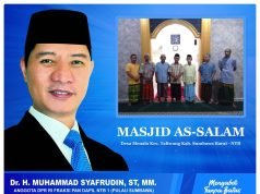 Jum’at Berkah, Rudhy Mbojo Berikan Bantuan Untuk Masjid As-Salam Sumbawa Barat