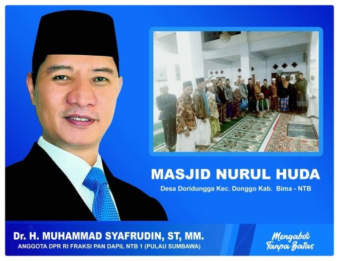 HMS Salurkan Bantuan Untuk Masjid Nurul Huda di Kabupaten Bima