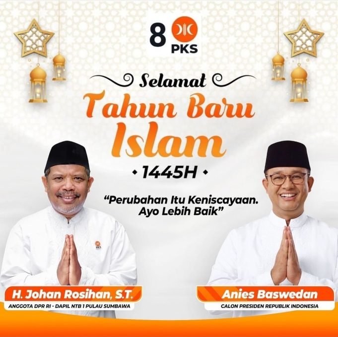 ANGGOTA DPR RI-JOHAN ROSIHAN : SELAMAT TAHUN BARU ISLAM