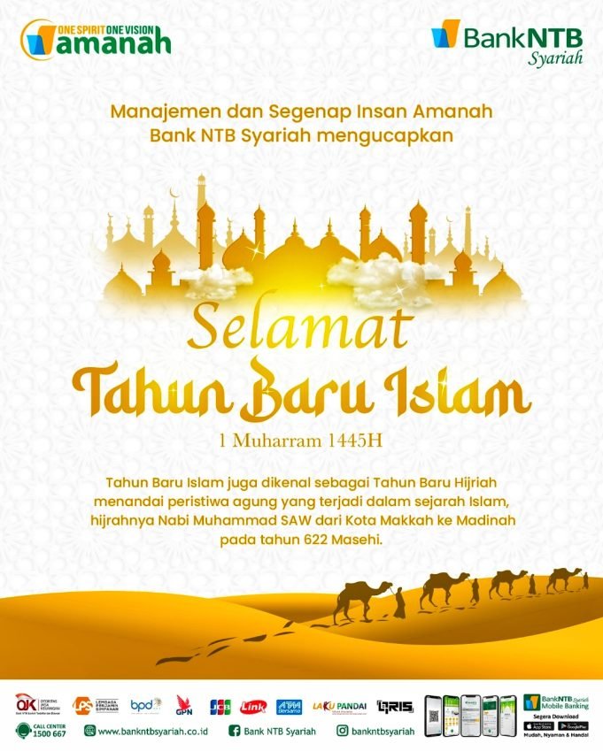 BANK NTB SYARIAH : SELAMAT TAHUN BARU ISLAM 1 MUHARRAM 1445 H