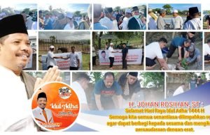 Sukseskan Program Tebar 1,8 Juta Qurban PKS, Johan Bagi 18 Ekor Sapi dan 2 Ekor Kambing di Sumbawa, Lombok dan Bali