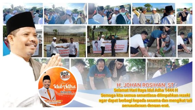 Sukseskan Program Tebar 1,8 Juta Qurban PKS, Johan Bagi 18 Ekor Sapi dan 2 Ekor Kambing di Sumbawa, Lombok dan Bali