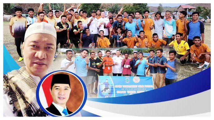 Hadiri Pembukaan Turnamen Semi Futsal se-Pulau Sumbawa, Rudhy Mbojo Juga Berikan Bantuan