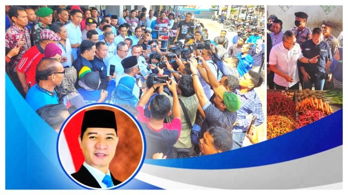 Rudhy Mbojo Dampingi Mendag Zulhas Kunjungi Pasar Seketeng Sumbawa