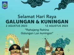 GUBERNUR DAN WAKIL GUBERNUR NTB : SELAMAT HARI RAYA GALUNGAN & KUNINGAN 2023
