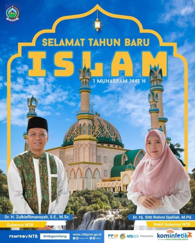 GUBERNUR DAN WAKIL GUBERNUR NTB : SELAMAT TAHUN BARU ISLAM 2023