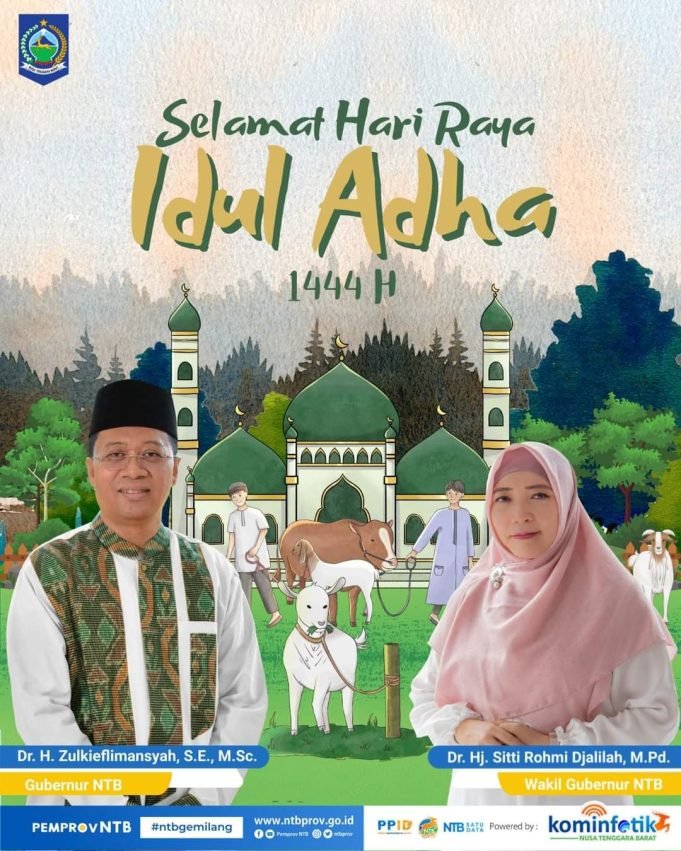 GUBERNUR DAN WAKIL GUBERNUR NTB : SELAMAT HARI RAYA IDUL ADHA 2023