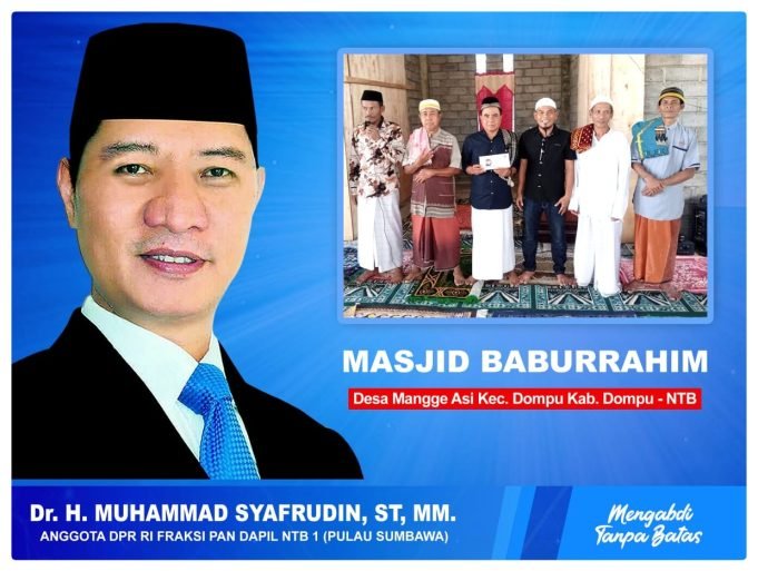 Jum’at Berkah, HMS Berikan Bantuan Untuk Masjid Baburrahim di Dompu