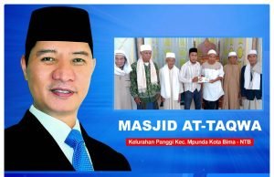 Giliran Masjid At-Taqwa di Kota Bima Dapat Bantuan dari Rudhy Mbojo