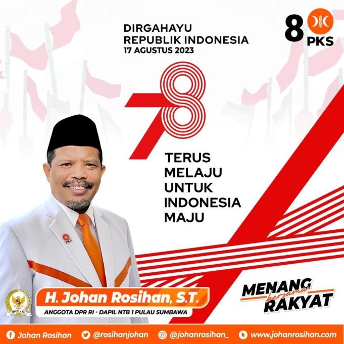 JOHAN ROSIHAN : DIRGAHAYU REPUBLIK INDONESIA