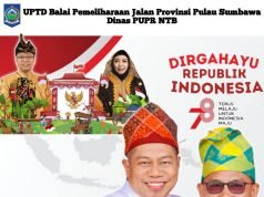 KEPALA BALAI JALAN PULAU SUMBAWA : DIRGAHAYU REPUBLIK INDONESIA