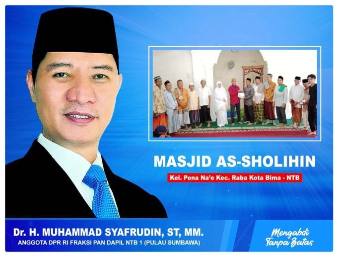 HMS Berikan Bantuan Masjid As-Sholihin Kota Bima
