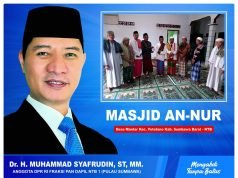 HMS Berikan Bantuan Untuk Masjid An-Nur di KSB