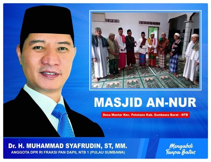 HMS Berikan Bantuan Untuk Masjid An-Nur di KSB
